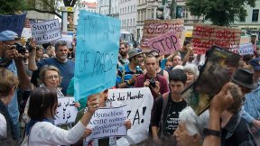 Israelíes en Berlín protestan contra los ataques a Gaza