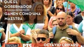 Octavio Crivaro marchará nuevamente con los docentes en Santa Fe