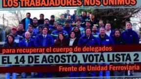 Elección de delegados en el FFCC Roca