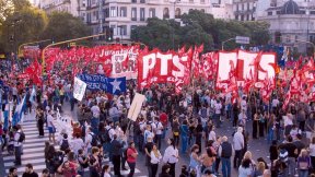 Miles de jóvenes y trabajadores marcharon con la izquierda