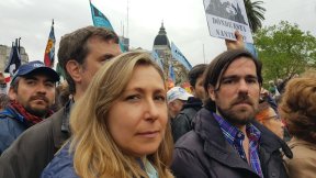 Dos meses sin Santiago: Del Caño y Bregman se sumaron al reclamo en Plaza de Mayo