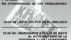 Te invitamos a marchar con el PTS este 1 de Mayo