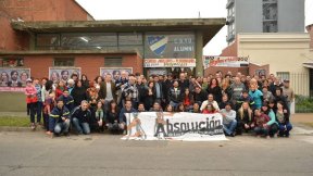 Masivo almuerzo con Nicolás del Caño candidato a presidente del Frente de Izquierda