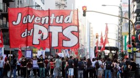 La Juventud del PTS en Callao y Corrientes