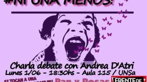 Ni una menos: Andrea D'Atri de Pan y Rosas visitará Salta