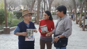 Alejandro Vilca con las comunidades originarias en la Puna y la Quebrada