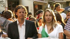 Myriam Bregman, Christian Castillo y Rubén Matu en Morón