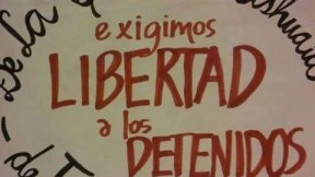 Trabajadores mendocinos de la educación se manifiestan por la libertad de dirigentes presos en Tierra del Fuego