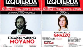  Lista 1A del Frente de Izquierda en Junin: una lista de los trabajadores, las mujeres y la juventud