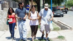 Nicolás Del Caño recorrió el Barrio La Favorita