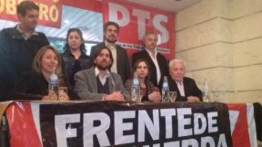 Nicolás del Caño presentó candidatos del Frente de Izquierda junto a Jorge Altamira y Myriam Bregman
