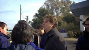 Christian Castillo se hizo presente en la puerta de Gestamp en solidaridad con los trabajadores despedidos