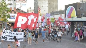 El PTS se movilizó por los petroleros de Las Heras, en apoyo a los trabajadores y contra la Policía