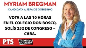 Hora y lugar de votación de Myriam Bregman, la candidata del FIT