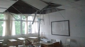 "15 minutos de tormenta bastan para mostrar la precaridad de las escuelas"