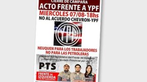 Neuquén: Cierre de campaña del FIT: Acto frente a YPF