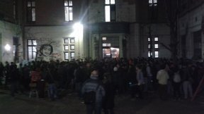 Facultad tomada en apoyo al paro docente