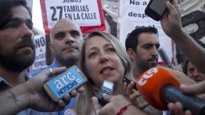 Nicolás del Caño y Myriam Bregman participan de la jornada de lucha de estatales