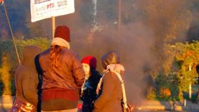 Santa Fe, Rosario: Con piquetes y con presencia de la izquierda
