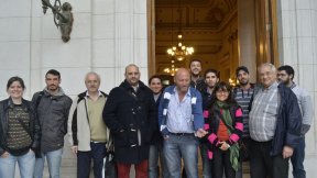 La izquierda viajó al Senado Provincial por la Reforma Electoral.