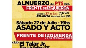 Actos del PTS en CABA y Tigre