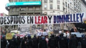 Consejo Directivo de Sociales contra la militarización de Lear y en apoyo a obreros de Donnelley