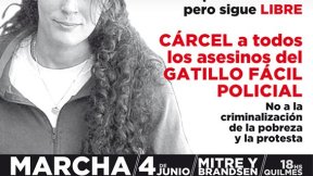 Marcha a 12 años del caso Carla Lacorte