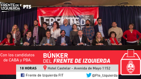 PASO 2017: búnker del Frente de Izquierda