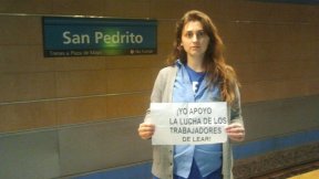 Trabajadores del Subte en apoyo a Lear