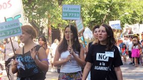 Noelia Barbeito acompañó los reclamos del ‘Contracarrusel'