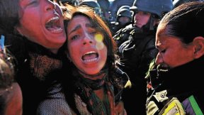 El mensaje es “palos para la nieta de izquierda”