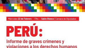 Diputados de izquierda presentan informe sobre violaciones a los derechos humanos en Perú